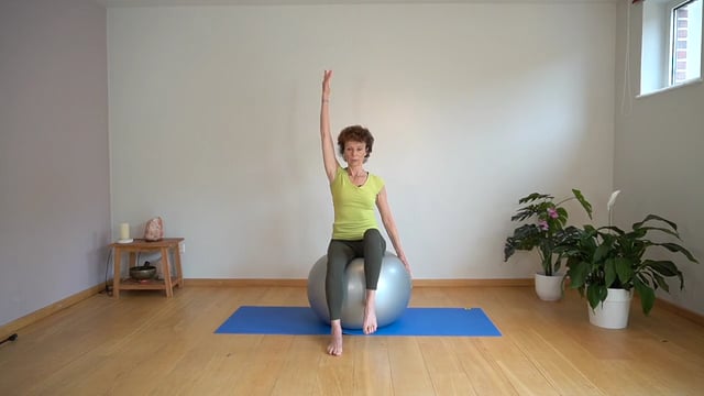 Yoga de Gasquet - Swiss-ball initiation bras-jambe